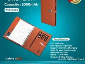 Wireless Diary Power Bank